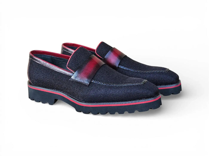 Denim Loafer in Lug Sole