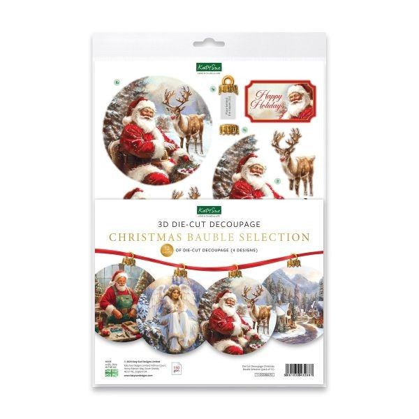 Die Cut Decoupage - Christmas Bauble Selection