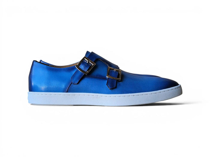 Double Monk Strap Leather Sneaker