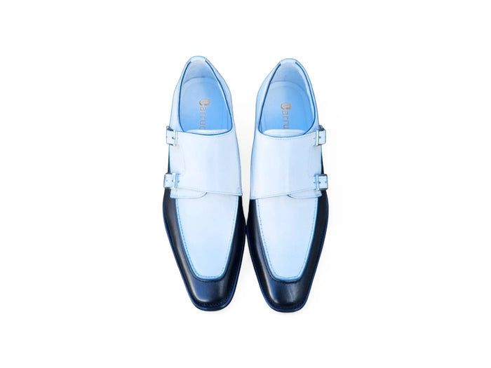 Double Monk Strap Two Tone Loafer
