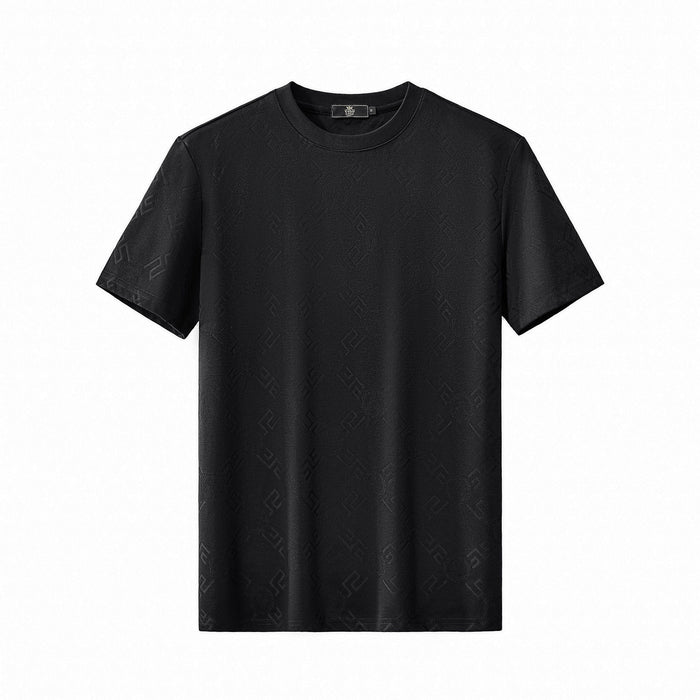 Embossed Monogram Tee – El Baron BLACK