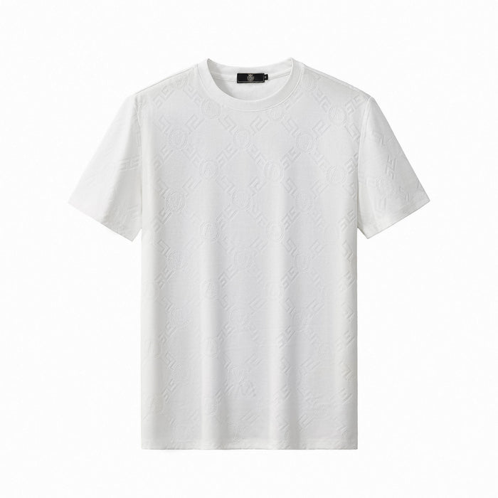 Embossed Monogram Tee – El Baron WHITE