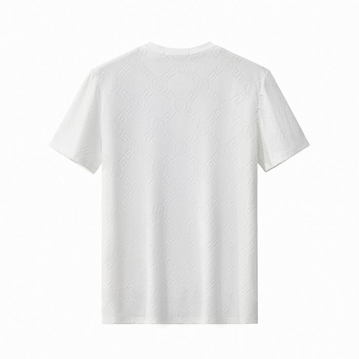 Embossed Monogram Tee – El Baron WHITE