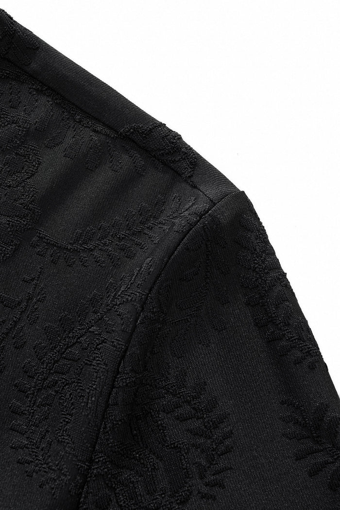 Embossed Paisley Tee – El Baron BLACK