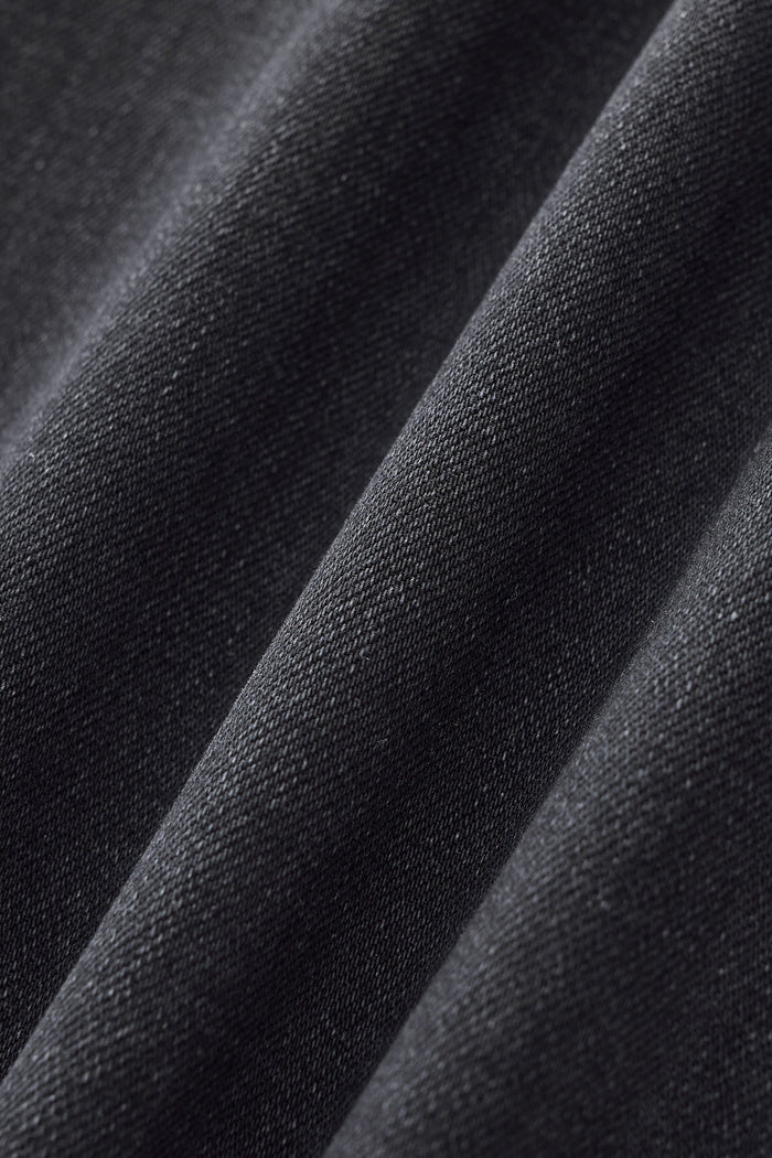 Faded Edge Straight-Leg Denim BLACK