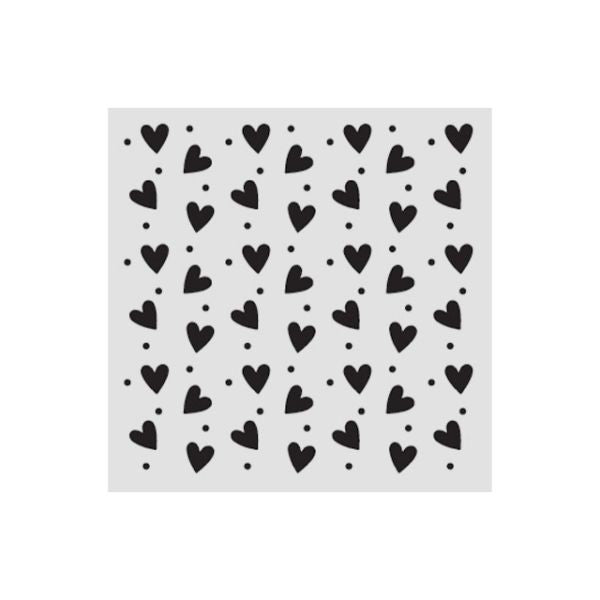Family - Stencil - Heart Texture