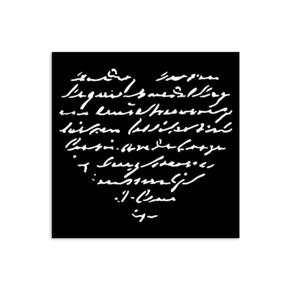 Family - Stencil - Heart with Writing