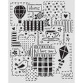 Family - Stencil - Patchwork