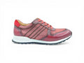 Fashion Sneaker Calfskin with Canvas inlaid