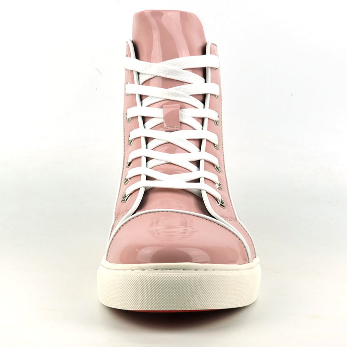 FI-2416 Pink Patent Leather Lace up High top Sneaker Encore by Fiesso
