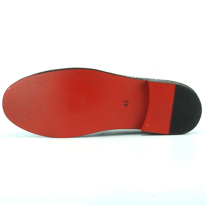 FI-7118 Silver Glitter Slip on Loafer Fiesso by Aurelio Garcia