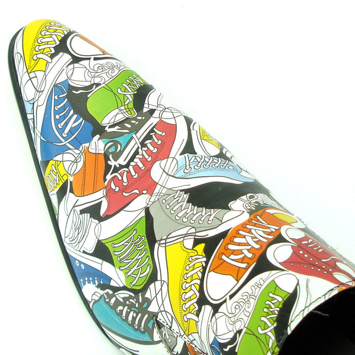FI-7276 Multi Color Leather Pointed toe Slip on Loafer Fiesso by Aurelio Garcia