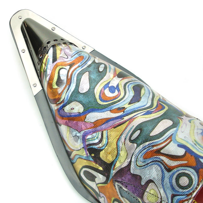 FI-7467 Multi Color Leather Metal Tip Slip on Fiesso by Aurelio Garcia