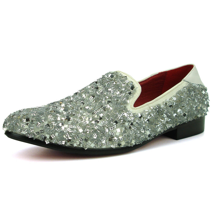 FI-7498 White Slip on Loafer Fiesso by Aurelio Garcia