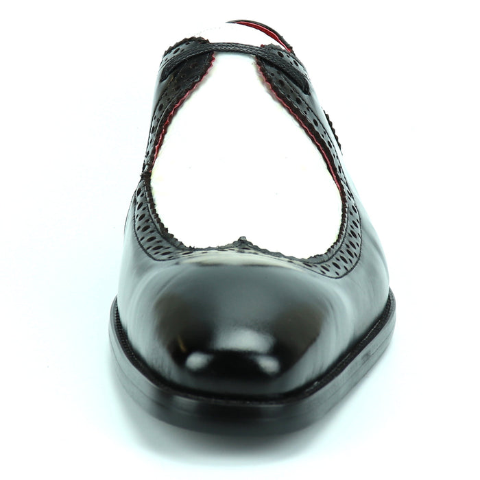 FI-8704 Black White Wing Tip Encore by Fiesso