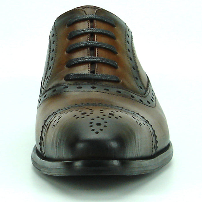 FI-8713 Coffee Leather Cap Toe Lace up Encore by Fiesso