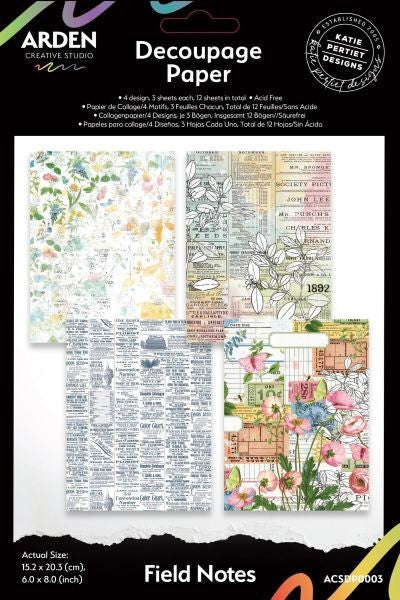 Field Notes - Decoupage Paper