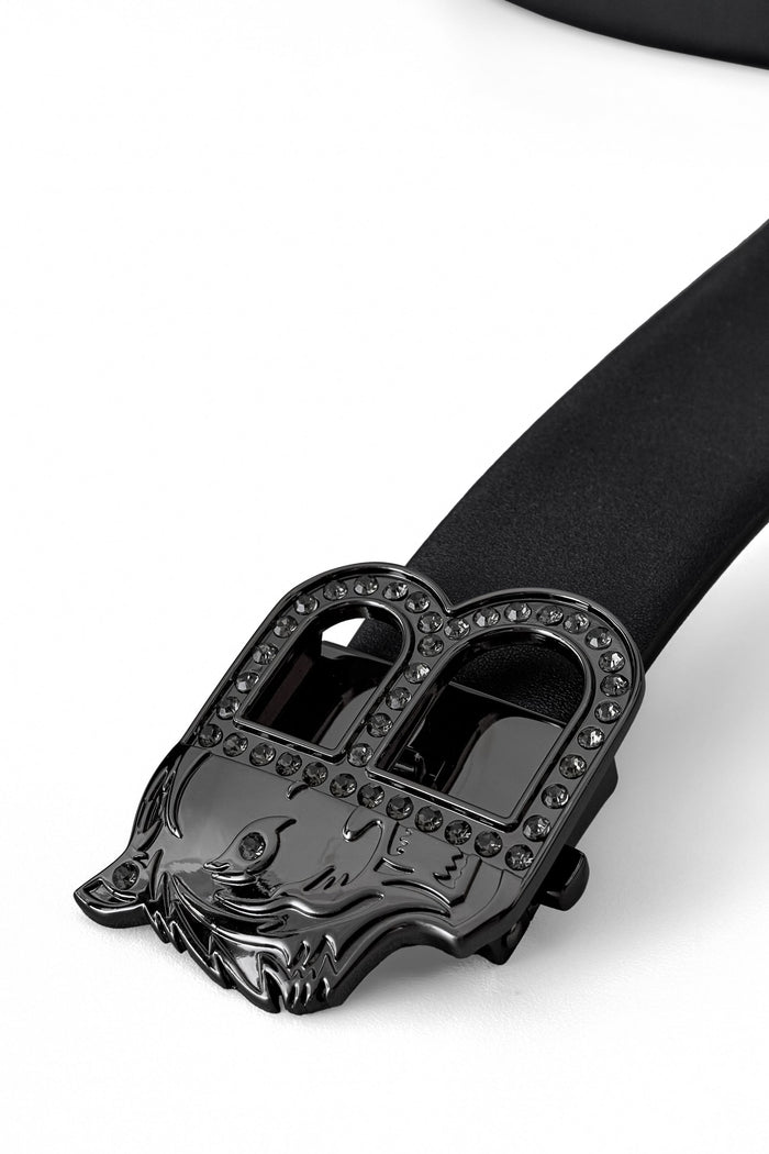 Flat Leather Auto BKL Belt – Blackout Ed. GUN/BLACK