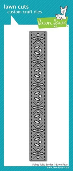 Folksy Tulip Border Die