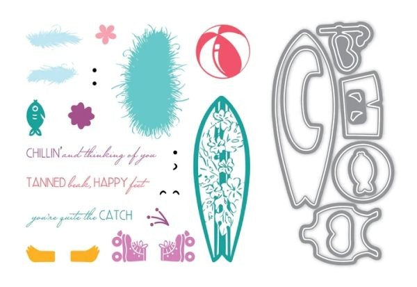 Fuzzy Wuzzies Beach Bum Add On - Stamps & Dies
