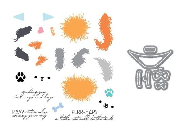 Fuzzy Wuzzies Cone of Shame Add-On - Stamps & Dies