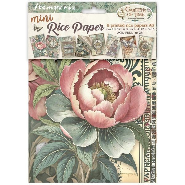 Gardens of Time - A6 Mini Rice Paper