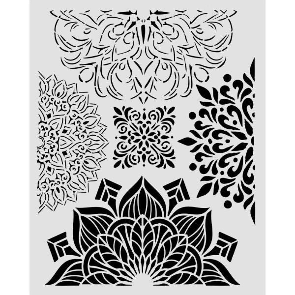 Gardens of Time - Stencil - Half Friezes