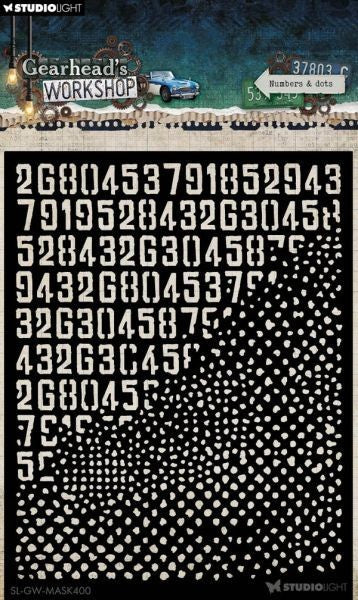 Gearhead's Workshop - Stencil - Numbers & Dots
