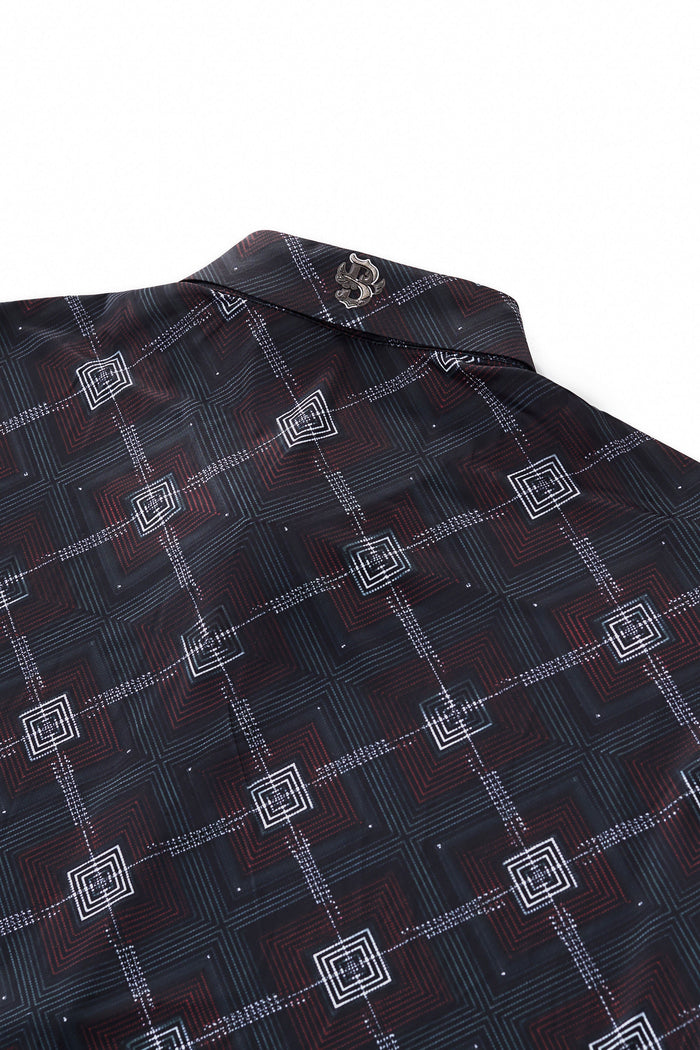 Geometric Seamless Shirt – El Baron BLACK