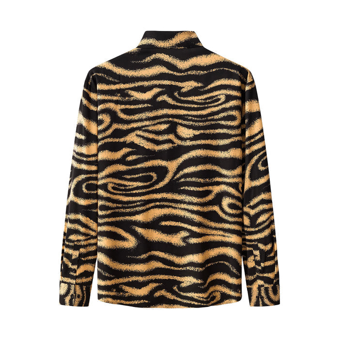 Golden Mirage Stitchless LS Shirt BLACK/BROWN