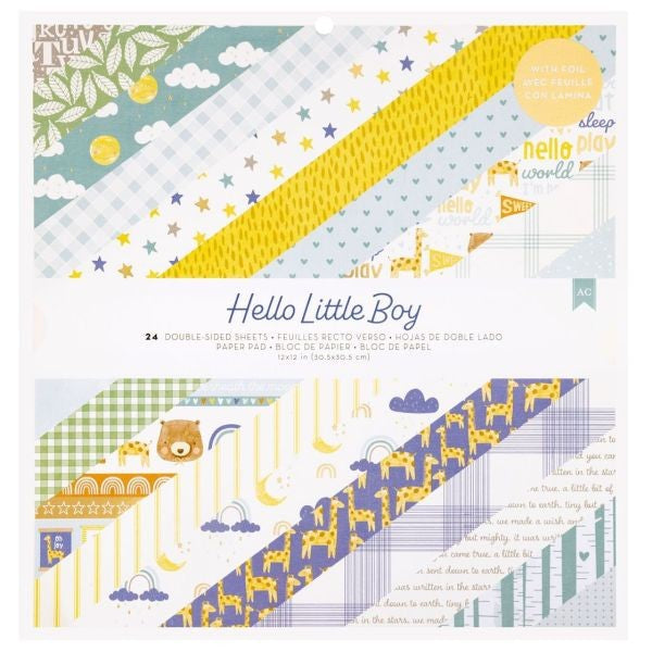 Helllo Little Boy - 12s12 Paper Pad