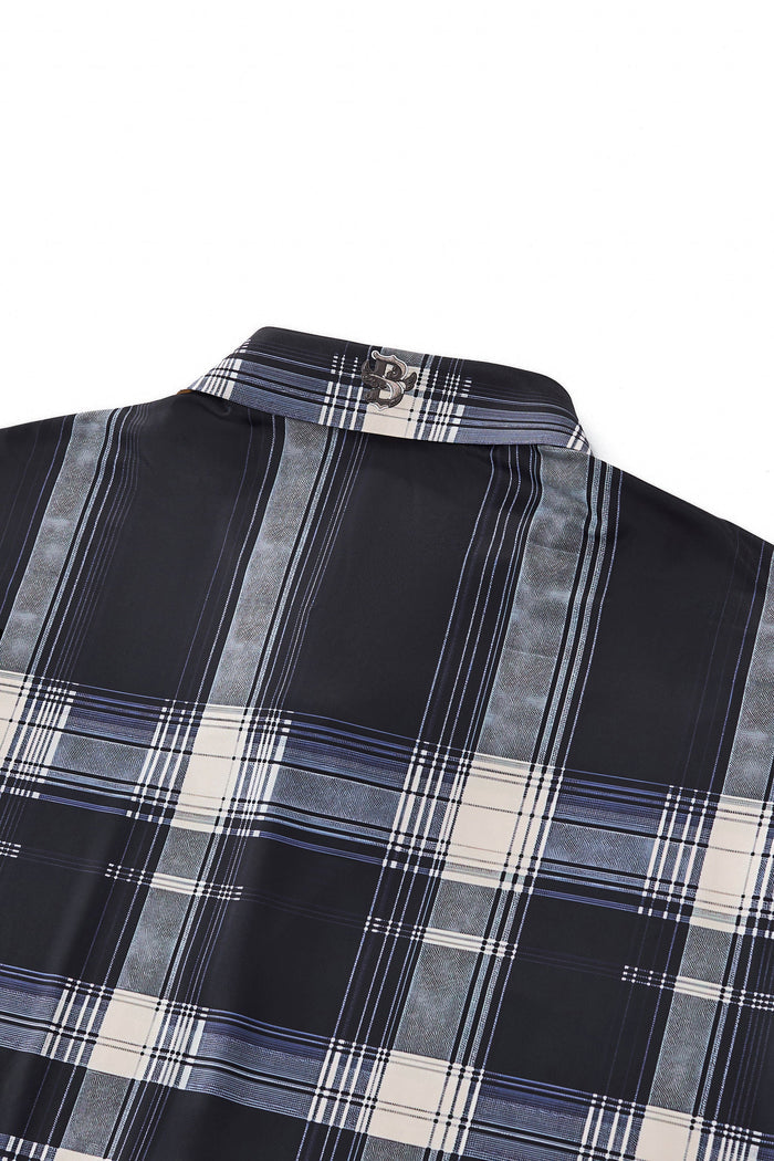 Heritage Plaid Stretch Woven Shirt-El Baron NAVY