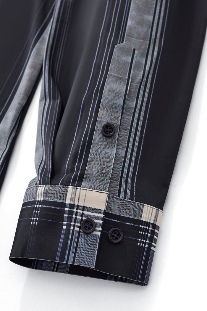 Heritage Plaid Stretch Woven Shirt-El Baron NAVY