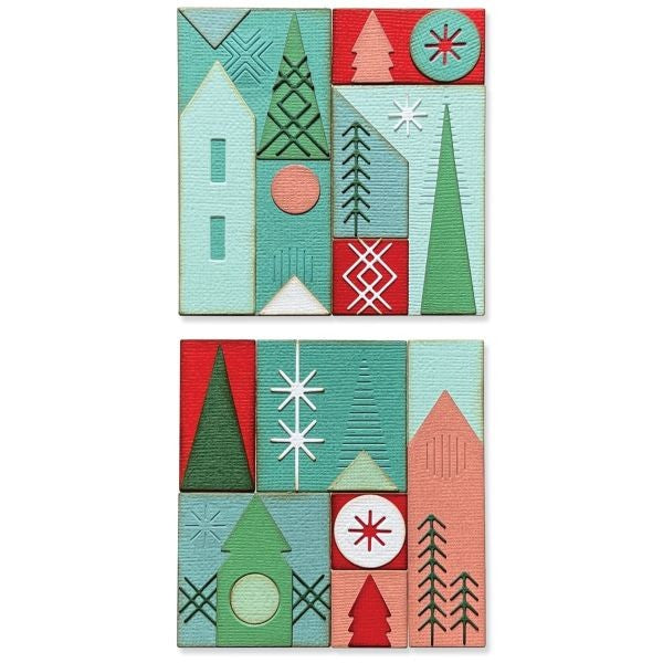 Holiday Blocks - Thinlits Dies