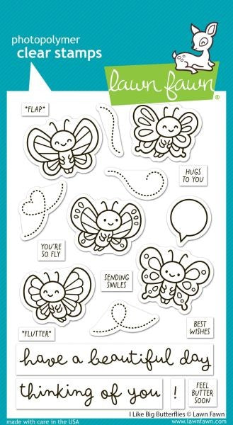 I Like Big Butterflies - Clear Stamps