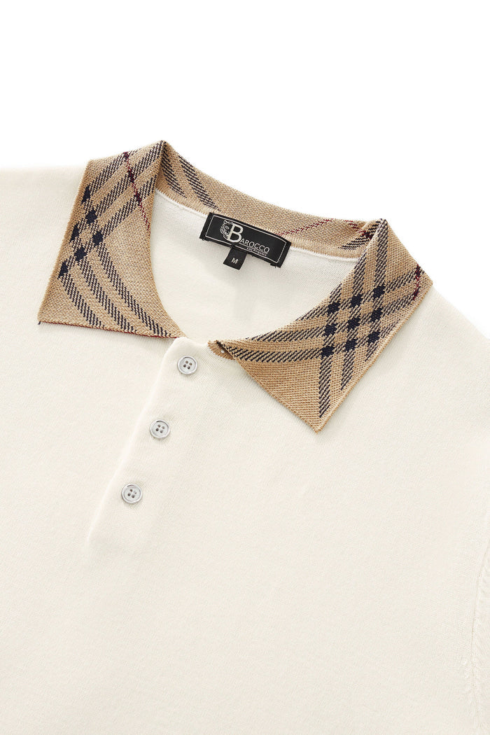 Imperial Collar Knit Polo IVORY