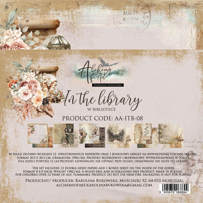 In the Library - 8x8 Paper Collection