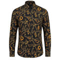 Inserch Fire Chain Button Up Shirt