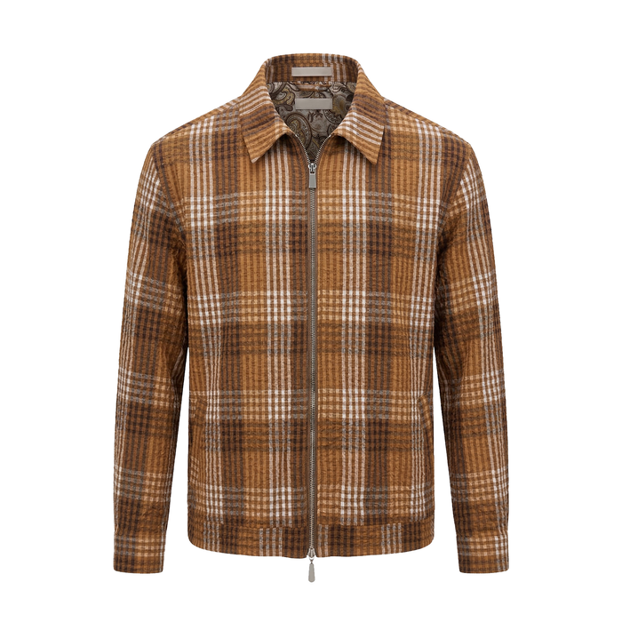 Inserch Seersucker Gingham Jacket
