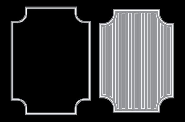 Inverted Corner Rectangle Eclipse Dies