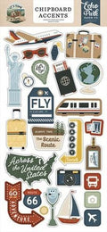 It's Time to Travel - Chipboard Accents