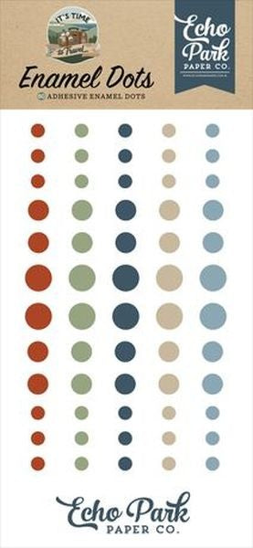 It's Time to Travel - Enamel Dots