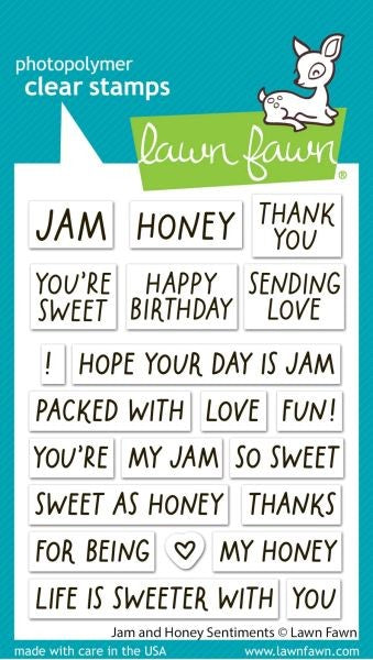 Jam and Honey Sentiments - Clear Stamps