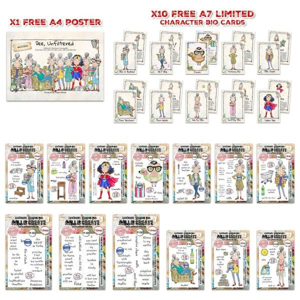 Janet Klein Miss Dee Stamp Bundle
