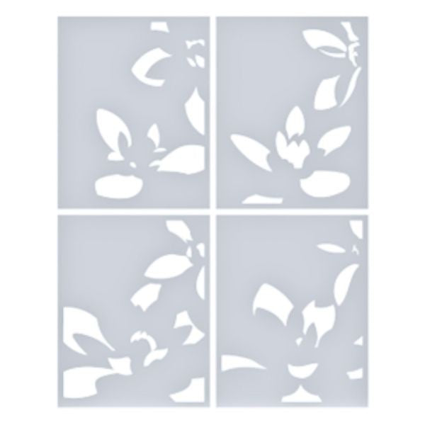 January 2026 BetterPress Society - Layered Golden Bloom Stencil Add On