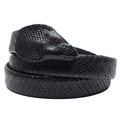 Kashani Black Genuine Full Skin Cobra Head Belt