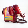 Kashani Leather Elephant Purse Crossbody