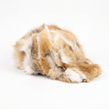 Kashani Natural Golden Island Diamond Cut Fox Fur Baseball Hat