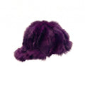 Kashani Purple Diamond Cut Fox Fur Baseball Hat