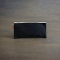 Kurashiki Hampu Canvas Pencil Case - Black -, Japanese canvas pen case